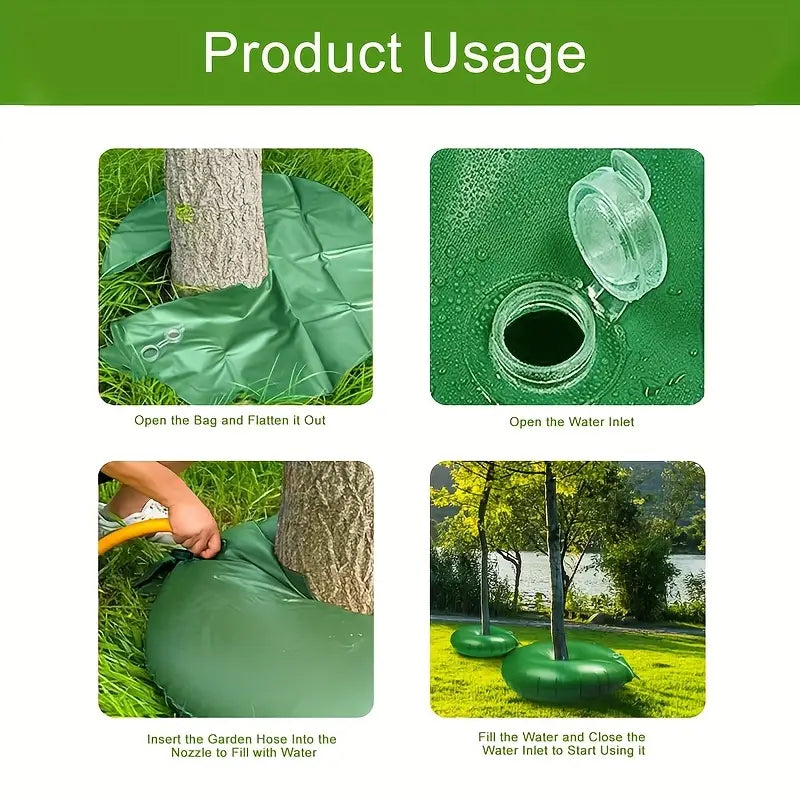 Inflatable tree watering for healthy trees