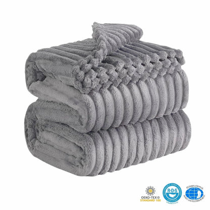Soft Faux Rabbit Fur Blanket