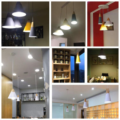 Wooden Pendant Light Minimalist Nordic Ceiling Lamp