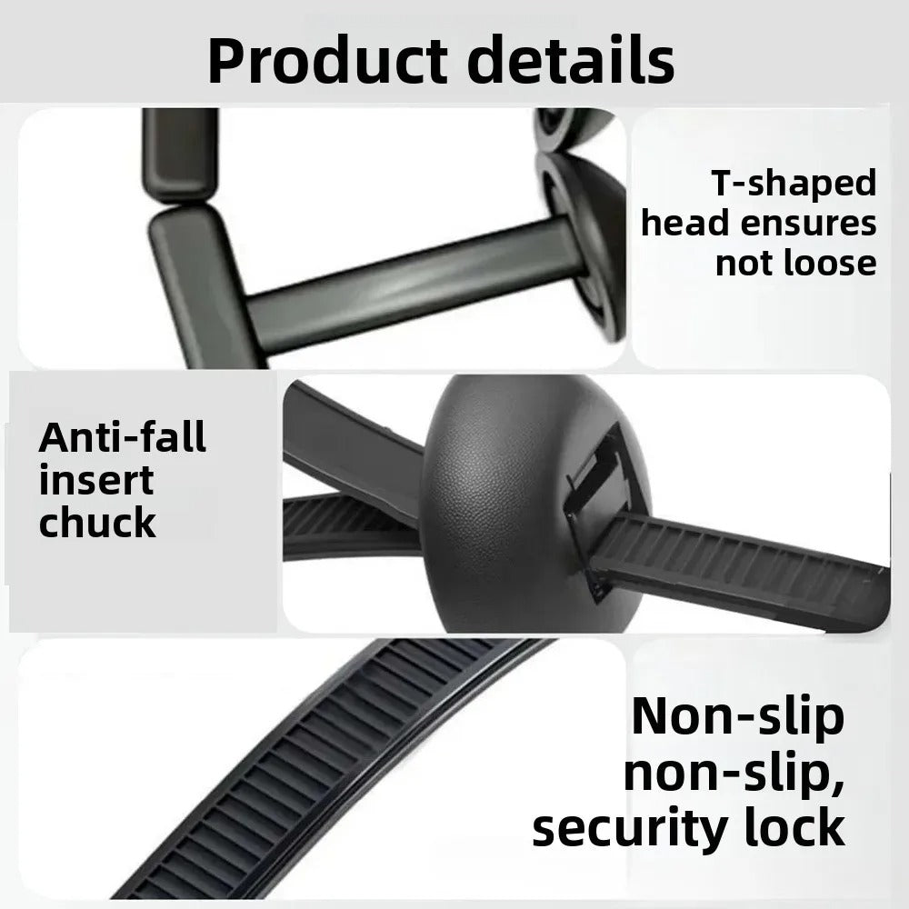 Grip Auto Zip Tie Buckles – Reusable Heavy Duty Fasteners