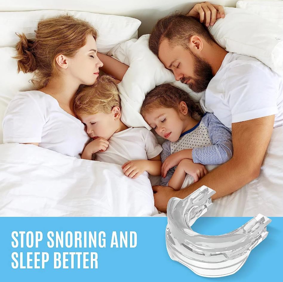 Advanced Anti-Snore Mouthpiece – Adjustable, Comfortable Snoring Solution for Men & Women – Improve Sleep & Reduce Apnea