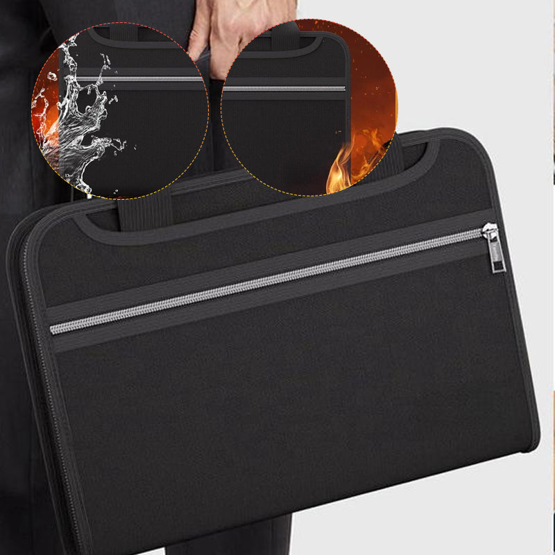 A4 Fireproof Document Folder – Large Capacity with Handle
