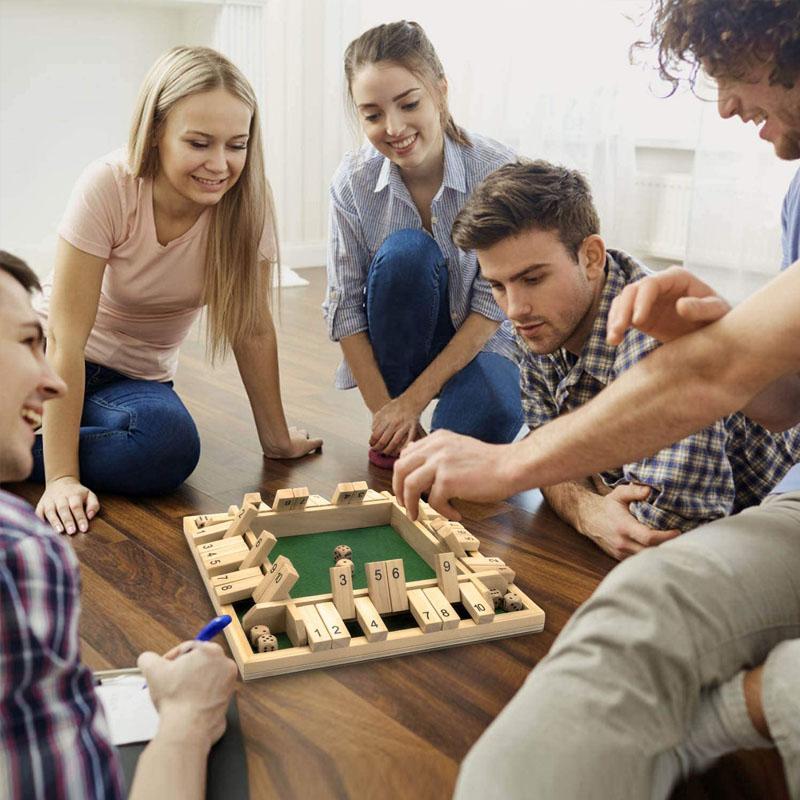 Wooden Number Board Game – 2–4 Player Family Maths Game – image 2