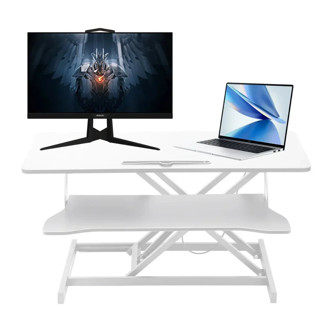 37-Inch Standing Desk Riser – Dual-Tier Sit-Stand Converter