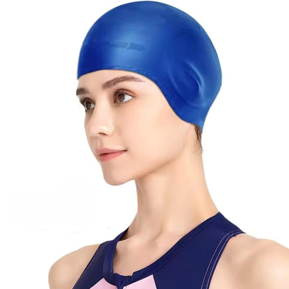 Silicone Swim Cap with Ear Protection – Waterproof Fit