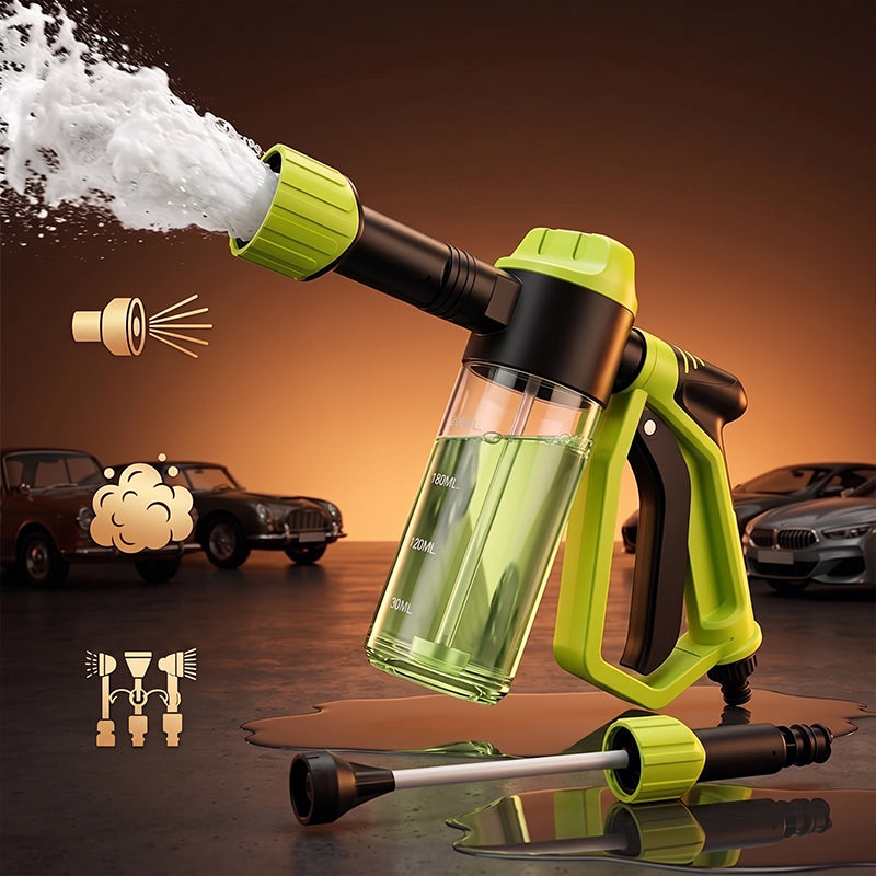 2-in-1 Car Wash Foam Cannon – Garden Hose Spray Gun Kit – image 2