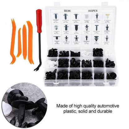 Car Trim Fastener Clip Set – Nylon Rivet & Removal Tool Kit – image 3