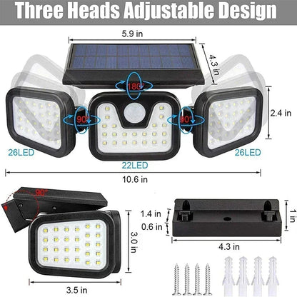 Motion Sensor Solar Light for Outdoor Security