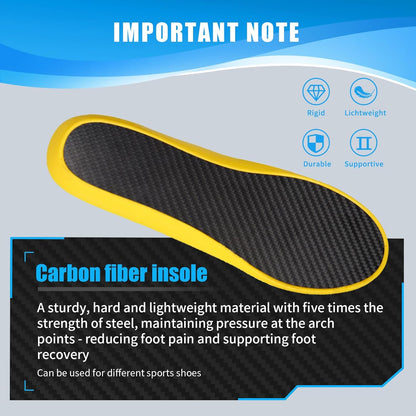 Premium Carbon Fiber Insoles - Lightweight, High Performance, and Arch Support