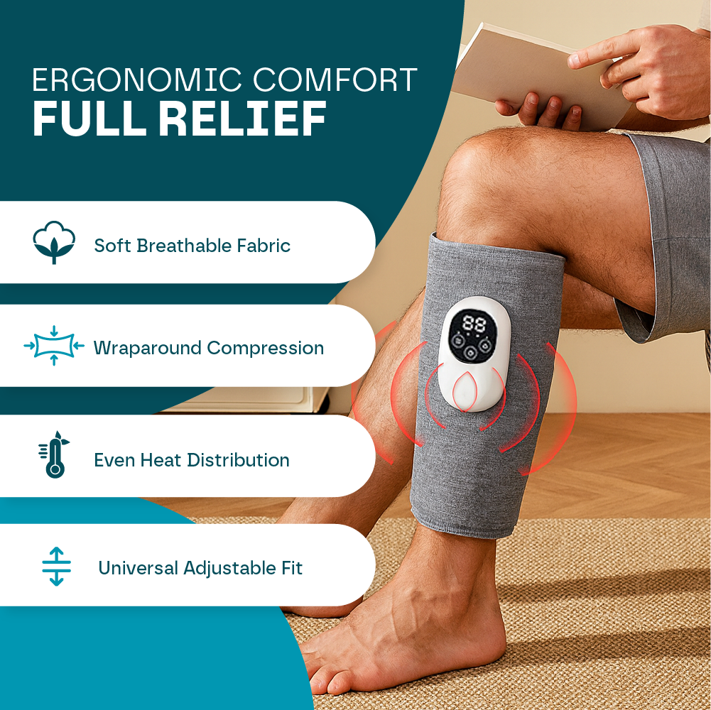 Cordless Leg & Calf Massager with Heat - Air Compression