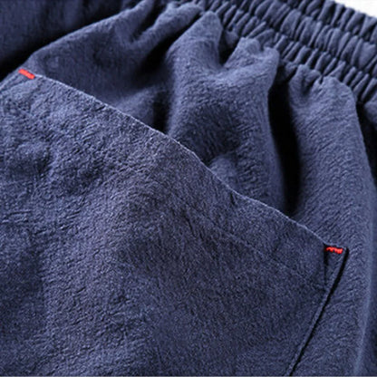 Men’s Casual Cotton Shorts – Loose Fit with Pockets