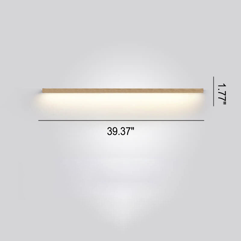 Japanese LED Wall Light Solid Wood Accent Lamp