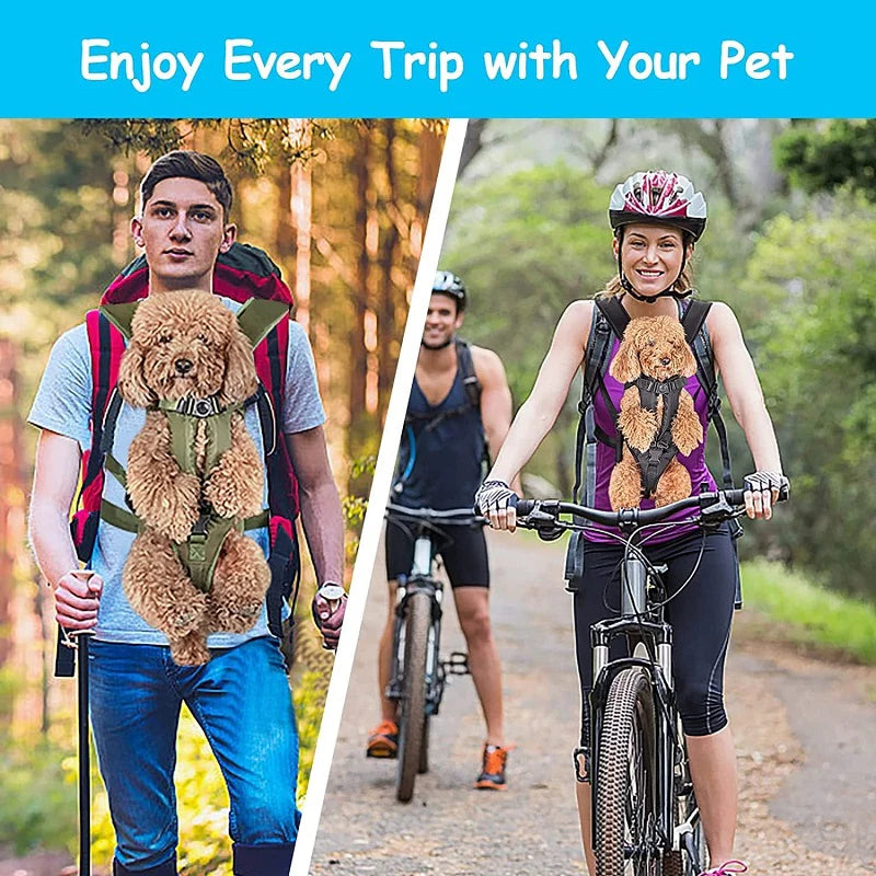 Hands-Free Front Dog Carrier Backpack for Small Pets