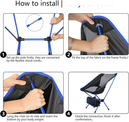 Portable Folding Camping Chair – Lightweight & Durable