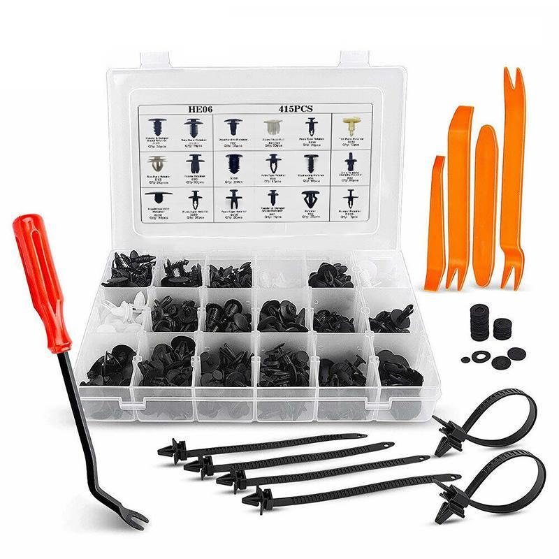 Car Trim Fastener Clip Set – Nylon Rivet & Removal Tool Kit – image 10