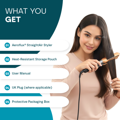 2-in-1 Hot Air Styler - Dryer & Straightener