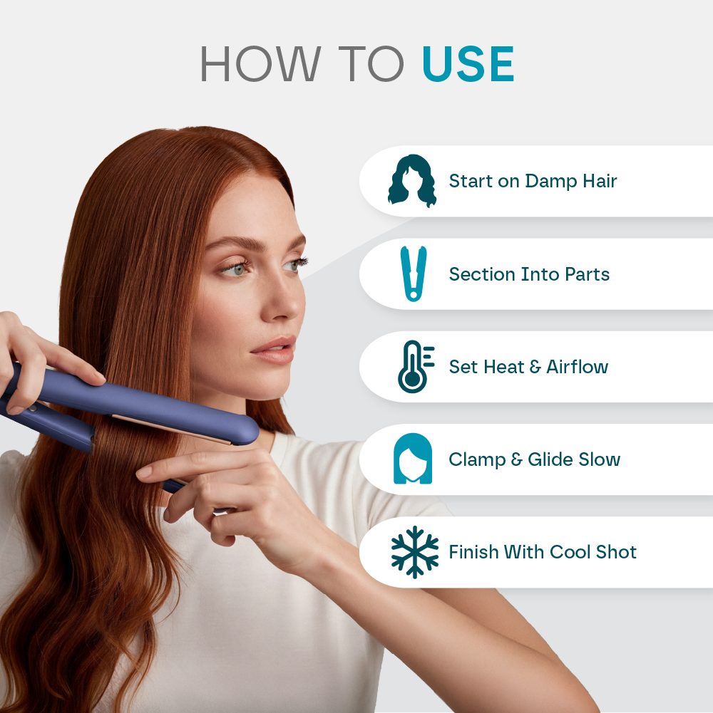 2-in-1 Hot Air Styler - Dryer & Straightener