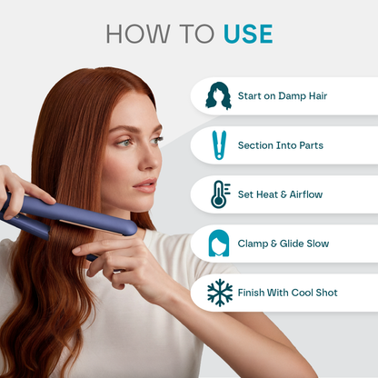 2-in-1 Hot Air Styler - Dryer & Straightener