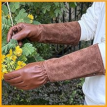 Thorn-Resistant Leather Gardening Gloves
