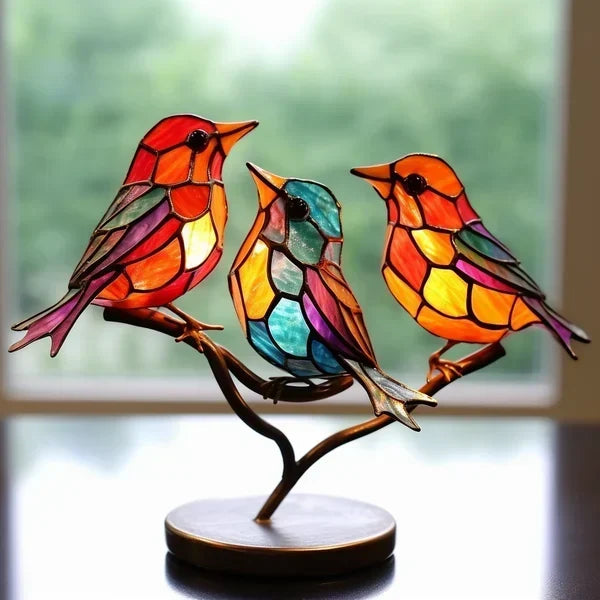 Handcrafted Colored Glass Table Decor – Art Ornament