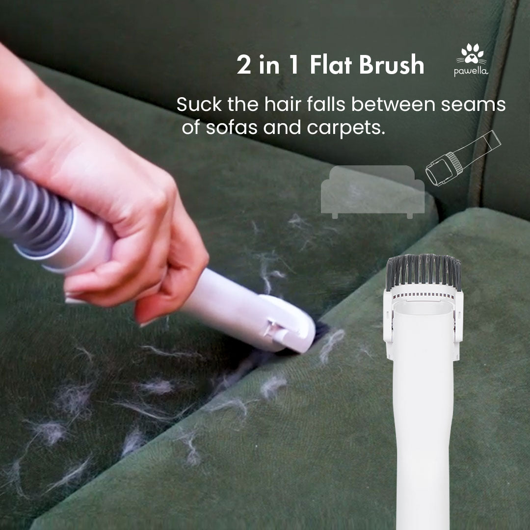 Pet Grooming Vacuum Kit – 5 Tools with 2.5L Dust Cup