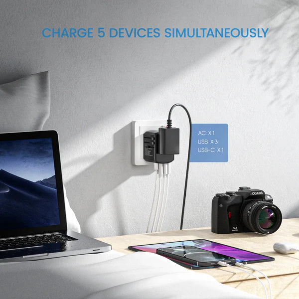 Multi-Port Universal Travel Adapter Plug