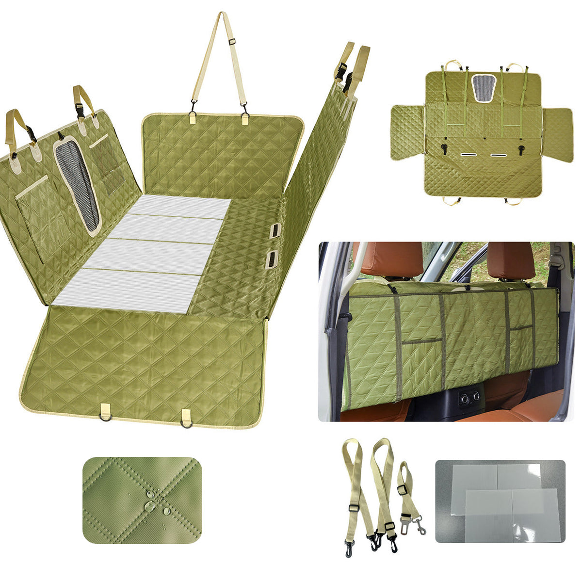 Reinforced Waterproof Pet Car Seat Cover – image 6