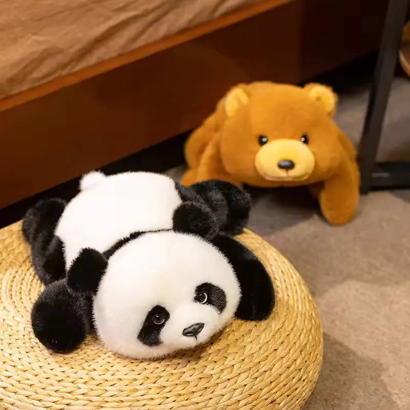 Weighted Plush Animal with Soft Fur