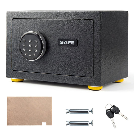 31cm Solid Steel Safe Box with Drop Slot - Digital Keypad & 2 Emergency Keys