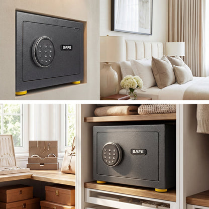 31 CM Solid Steel Safe Box with Drop Slot Digital Keypad 2 Emergency Keys