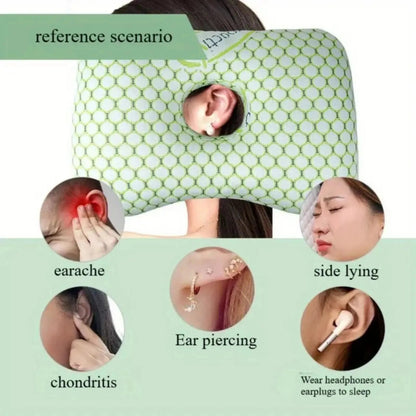 Ear Piercing Pillow – Centre-Hole Side Sleeping Cushion