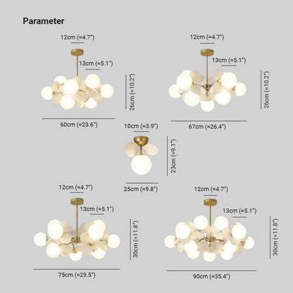 Flower Branch Chandelier Modern Ceiling Light