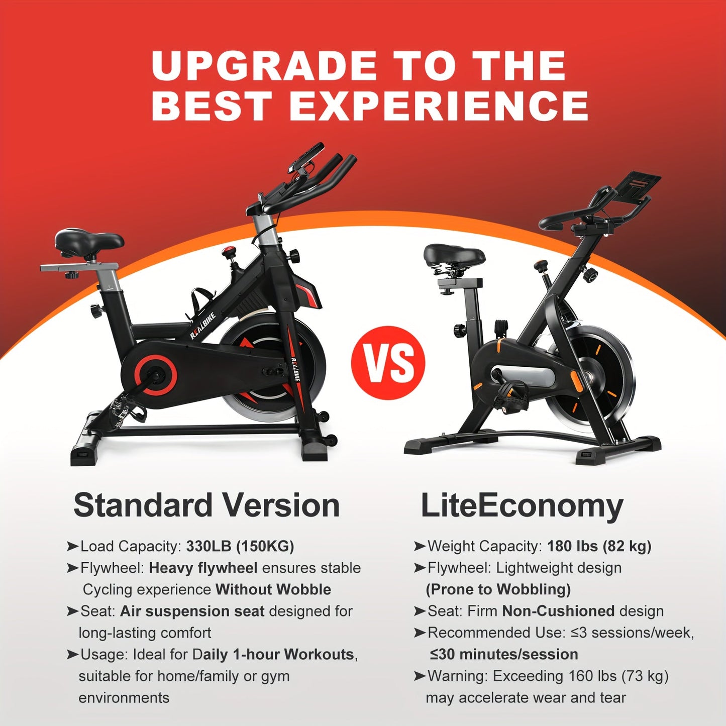 Exercise Bike – Silent Indoor Fitness Cycle