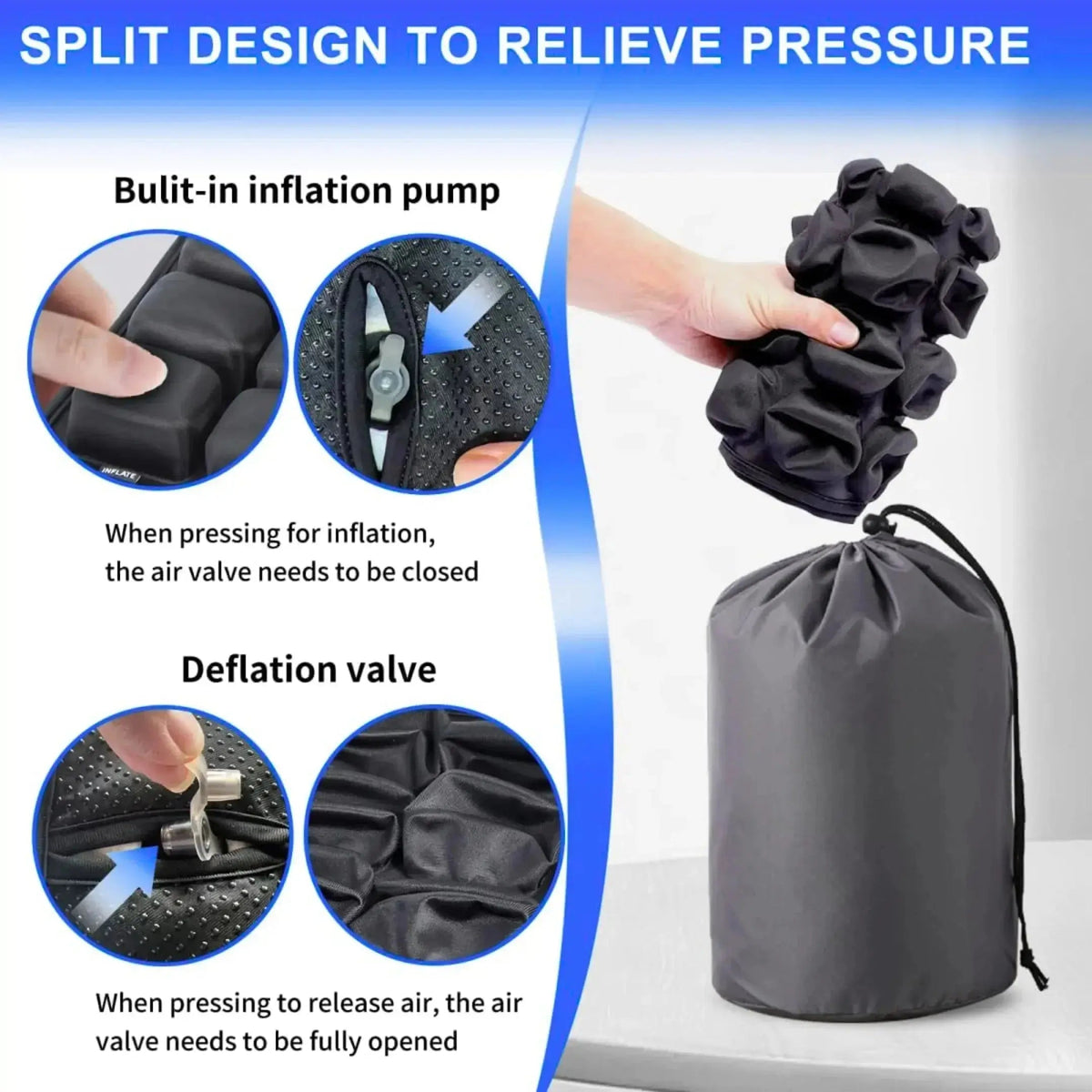 Portable Travel Comfort Seat Cushion