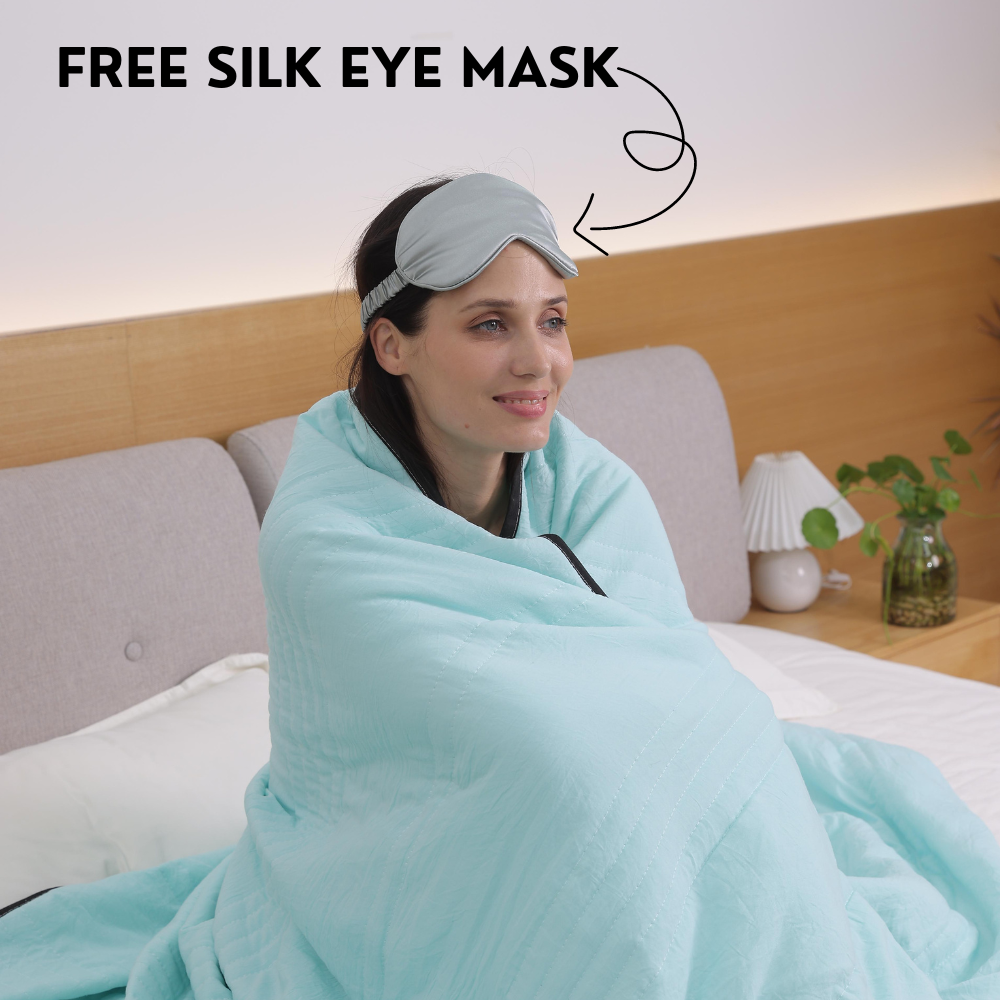 Cooling Calming Blanket – Breathable Ice Sleep Comfort