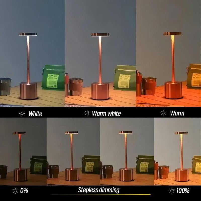 Portable Rechargeable LED Table Lamp – 3-Colour Touch Dimming – image 8