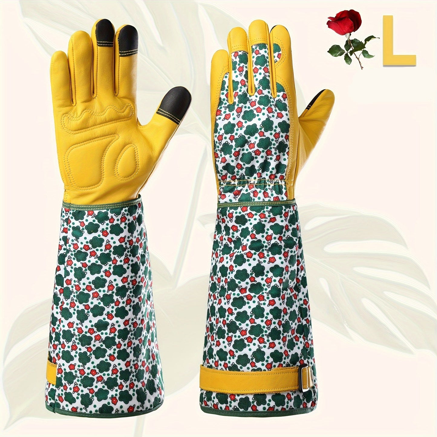 Women's Gardening Gloves – Thorn-Proof Cowhide Gauntlet