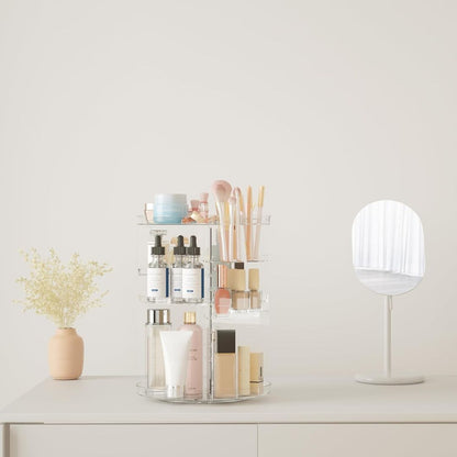 360° Rotating Makeup Organiser with Adjustable Shelves product image 2