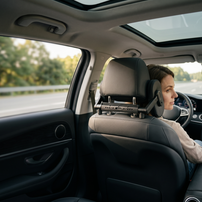Adjustable Memory Foam Car Headrest Pillow – 360° Support