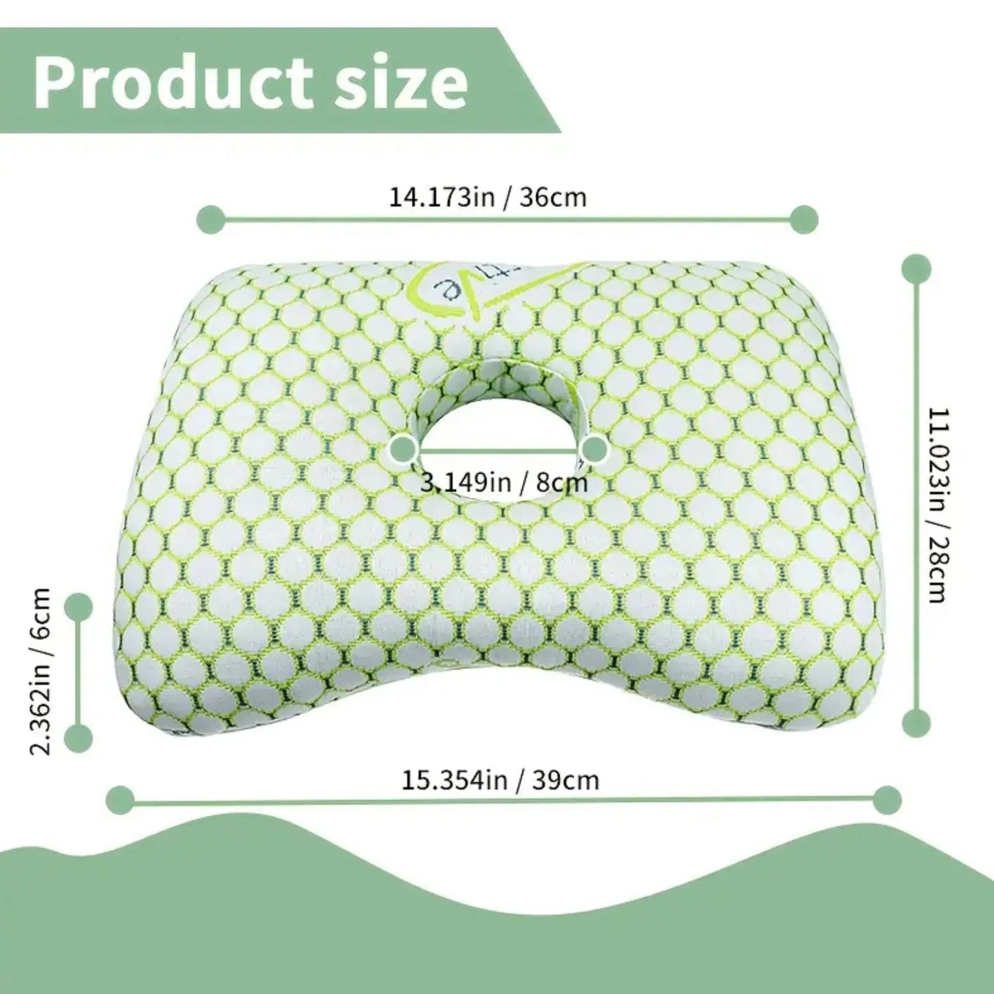 Ear Piercing Pillow – Centre-Hole Side Sleeping Cushion