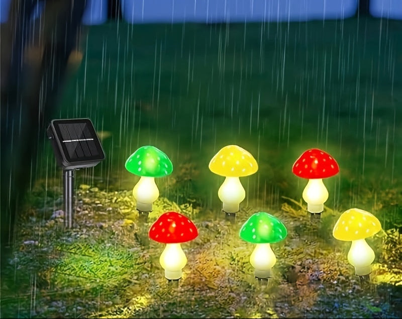 Solar Mushroom Garden Lights – 16-Head Outdoor Lawn Decor