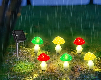 Solar Mushroom Garden Lights – 16-Head Outdoor Lawn Decor