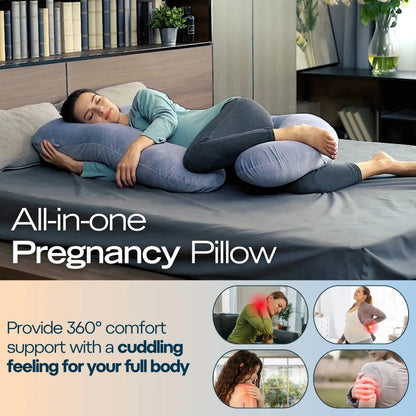 U-Shaped Pregnancy Pillow with Microfibre Filling