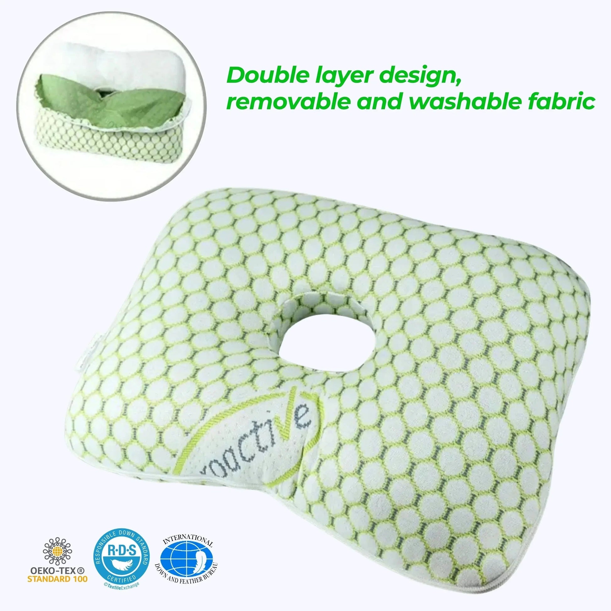 Ear Piercing Pillow – Centre-Hole Side Sleeping Cushion