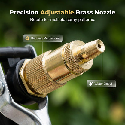 High-Pressure Garden Spray Gun with Adjustable Nozzle