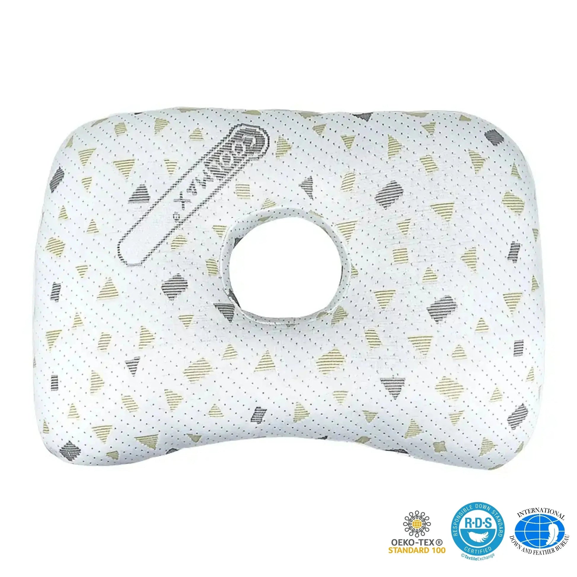 Ear Piercing Pillow – Centre-Hole Side Sleeping Cushion