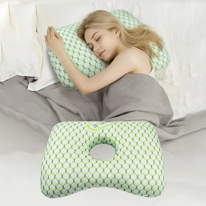 Ear Piercing Pillow – Centre-Hole Side Sleeping Cushion