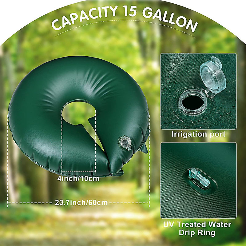 Inflatable tree watering for healthy trees