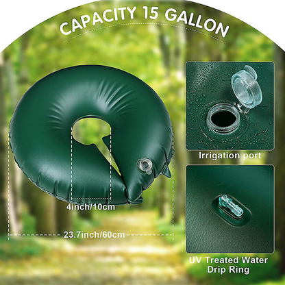 Inflatable tree watering for healthy trees