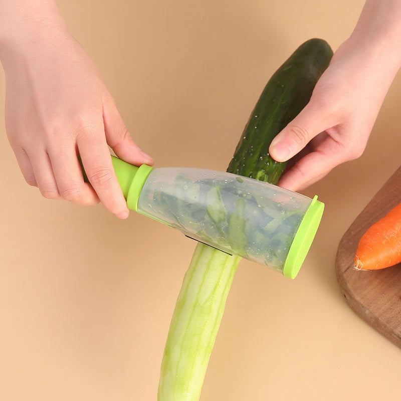 Multi-Function Apple & Vegetable Peeler with Storage Container